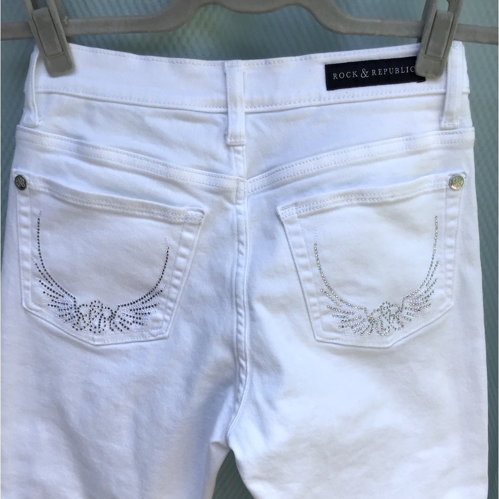 Rock & Republic Kasandra White Bootcut Jeans